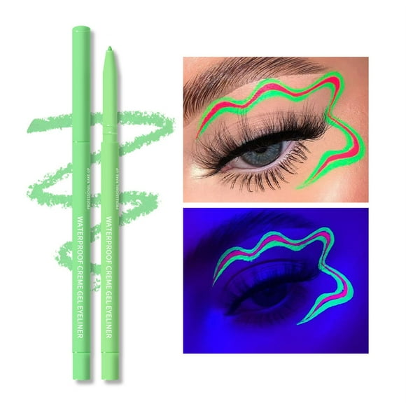 Clearance!DHALL Eyeliner,Waterproof Eyeliner,Waterproof Colored Liquid Eyeliner Colorful Eyeliner Color Pencil Set Hot Pink Red Black Blue Liquid Eye Liner Winged Eyeliner St,Liquid Eyeliner