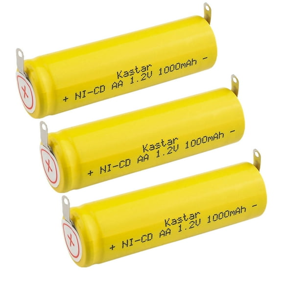 Kastar 3-Pack Battery Replacement for Braun 5708 5710 6012 6015 6510 6512 6515 6518 6520 6522 6525 6550 6610 6620 6680 7475 7504 7505 7510 7515 7516 7520 7540 7570 7630 7680 7690 7765 7785 7795 8583