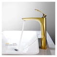 thumbnail image 2 of Bathroom Basin Faucets Gold Sink Mixer Tap Hot Cold Single Handle Deck Mounted Lavatory Crane Water Tap Rose Gold/Black ,Effortless Installation, 2 of 7
