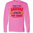 thumbnail image 3 of Inktastic That's My Awesome Grandson out There with Basketballs Long Sleeve T-Shirt, 3 of 5
