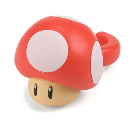 Super Mario Bros Red Super Mushroom Fashion Ring