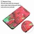 thumbnail image 5 of Allytech Wallet Case for Samsung Galaxy A03 Core, PU Leather Stand RFID Blocking Card Slot Wireless Charging Flip Book Cover TPU Shockproof Interior Case, Tulip, 5 of 5