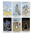 thumbnail image 3 of Cartas de Tarot de conejo de alta calidad en caja de lata de Metal, juegos de mesa de 10cm x 6cm, borde Chapado en verde dorado, 78 tarjetas con manual de papel4592, 3 of 5