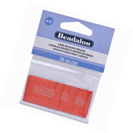 Beadalon Hard Beading Needles #12 25 Pieces