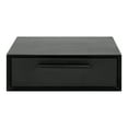 thumbnail image 3 of Kate and Laurel McCutcheon Floating Wood Shelf, 18 x 12 x 6, Black, Transitional Floating Nightstand, 3 of 8