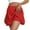 Red, variant on Bermuda Shorts for Women Basic Bike Compression Workout Leggings Yoga Capris Loose High Waisted Short S-3XL