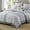 Purple White Gray Floral Stripe, variant on Bedduvit Queen Size Quilt Set - 100% Cotton Blue Gray Floral Real-Patchwork Plaid Striped Farmhouse Bedspread for Queen Bed, Reversible Lightweight Spring/Winter Comforter Bedding Set, 3-Piece 98"x90"