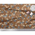 thumbnail image 3 of Soimoi Polyester Crepe Fabric Paper Boat,Fish & Starfish Ocean Printed Craft Fabric by The Yard 42 Inch Wide, 3 of 3