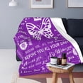 thumbnail image 3 of Happy Birthday Gift for Women,Best Friend Birthday Gift for Women,Purple Gift for Women,Birthday Gift for Women Friendship, Women Birthday Gifts, Women Birthday Blanket 60"X50", 3 of 5