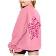 thumbnail image 5 of PMVFHDE Sweat-Shirt en Solde pour Filles Mode Décontractée Imprimé à Manches Longues Rose,120, 5 of 5