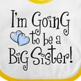 thumbnail image 4 of Inktastic Heart New Big Sister Girls Baby Bib, 4 of 4