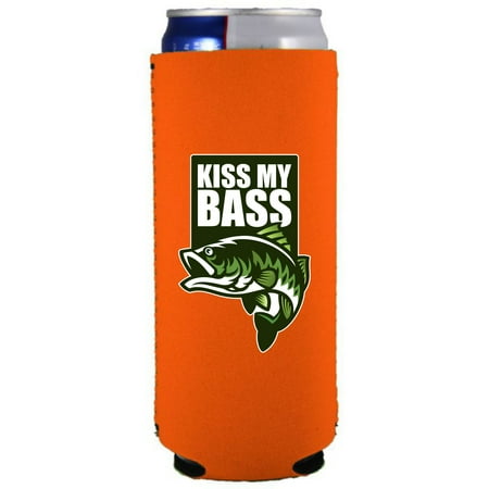 

Kiss My Bass Slim Can Coolie (Orange)