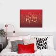 thumbnail image 4 of Susaid Happy New Year Pattern Canvas Wall Decor Poster Framed Artwork Decoration for Bedroom Home Office Ready to Hang,Horizontal, 4 of 6