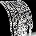 thumbnail image 4 of EOEMY 1Pcs Mens Lots 925 Silver 2.5mm Italian Figaro Link Chain Necklace 16-30 Inches-20, 4 of 5