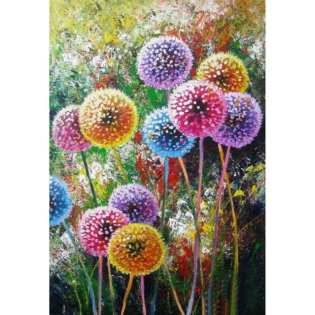 5D DIY taladro completo diamante pintura diente de león punto de cruz bordado mosaico Hugtrwg Para estrenar