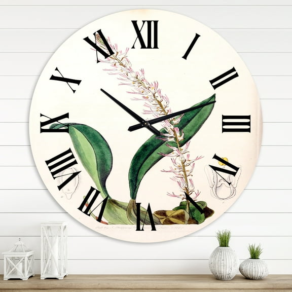 Designart 1 in Quartz Farmhouse Wall Clock