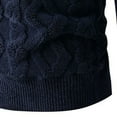 thumbnail image 5 of Kalauyu Men's Pullover Sweater Cable Knit Chunky Sweater Classic Casual Crewneck Sweaters, 5 of 7
