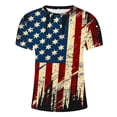 thumbnail image 5 of LYXSSBYX 4th of July Shirts for Men Big and Tall Summer Fashion Casual Men's Round Neck Printed T-Shirt Top, 5 of 5