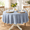 Chambray Blue-70" (Round), variant on Cameron Tablecloth (nile Blue 52" X 70" Rectangular)