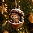 thumbnail image 2 of chaungfeng Pine Cone Animal Ornament, Woodland Acorn Forest Animal for Christmas Tree Decoration, 2D Acrylic Animals Decor for Holiday Keepsake Gifts, 2 of 6
