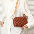 thumbnail image 6 of TAZAG small women's shoulder bag fashionable quilted embroidered leather small square bag, 6 of 10