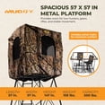 thumbnail image 3 of Muddy Quad Pod Deluxe 12' Steel Hunting Stand with Ladder, Steel Frame, Camo, 3 of 8