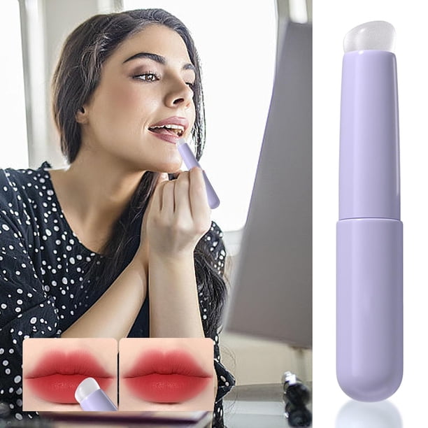 onlyliua Ofertas Flash Del Día Solo Online Pincel para Labios de Cabeza Redonda Suave, Reutilizable, Lápiz Labial, Color de Labios, Pincel para Labios Multifunción, Aplicador