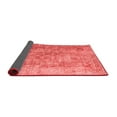 thumbnail image 2 of Ahgly Company Indoor Round Abstract Red Contemporary Area Rugs, 6' Round, 2 of 4