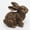 B, variant on Resin Standing Bunny Tabletop Easter Decoration, Bronze, 4.75", Easter Rabbit Decor