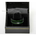 thumbnail image 3 of Dome Black IP 8mm Jade Wood Inlay Wedding Band Comfort Fit - Mens Tungsten Carbide Ring - #928s10.5, 3 of 4