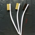 thumbnail image 3 of 4pcs BrassWire Brush Paint Stripper Rust Remover Steel Wire Brushes Industrial Metal Polishing Burring Cleaning Brush, 3 of 8