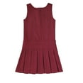 thumbnail image 3 of Bienzoe Girl's Pleated Hem School Uniform Jumper Burgundy 8, 3 of 3