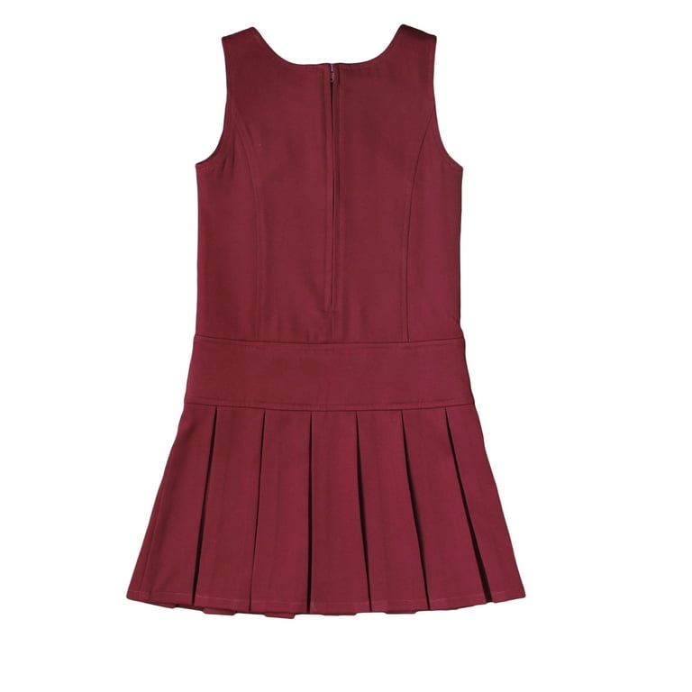 burgundy uniform dress Uniform Maroon Turtleneck Dress