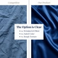 thumbnail image 5 of WVG Satin Full Size Sheet Set, Soft Bed Sheets Hair Friendly with Cooling Fitted Sheet and Pillowcases 16 Inch Deep Pocket for Bedroom, Dormitory and Hotel, 5 of 10