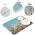 thumbnail image 4 of Colorful Flower Dish Drying Mat, Absorbent Microfiber Pad Protector For Kitchen Counter Top Mat Dish Drainboard 16x18in, 4 of 7