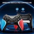 thumbnail image 5 of Wireless Game Controller with Programmable/Vibration/Turbo Compatibility for /Lite/OLED/ PC Blue, 5 of 5