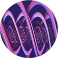 thumbnail image 1 of Ahgly Company Machine Washable Indoor Round Transitional Indigo Purple Area Rugs, 7' Round, 1 of 7