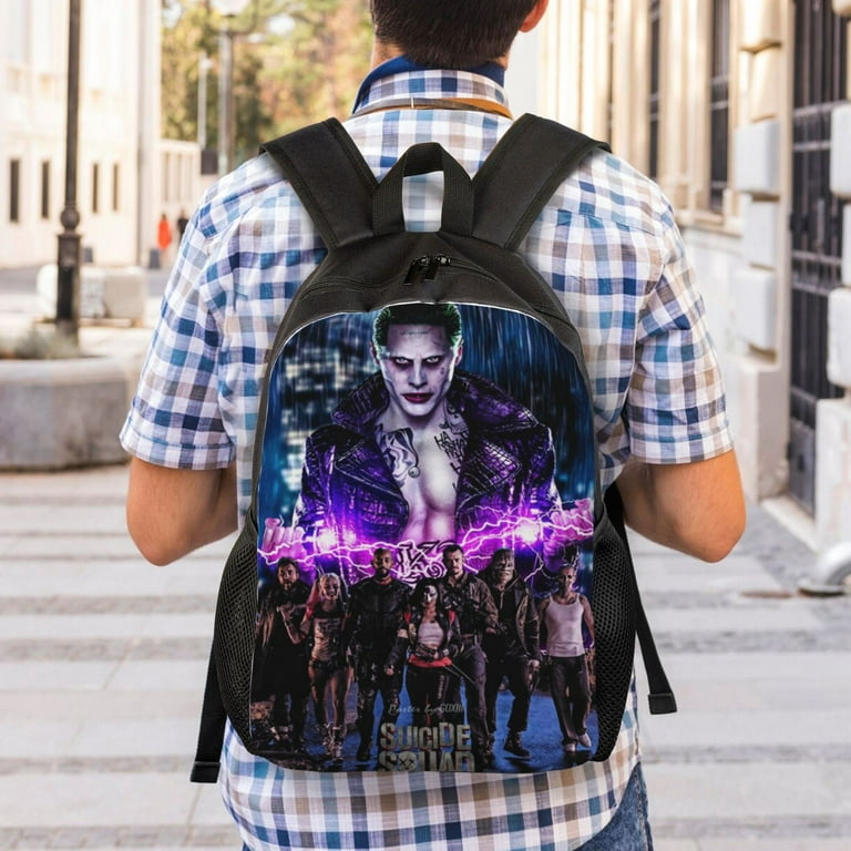 Film Joker Harley Quinn Backpack Lightweight Unisex Basic Daypack Bookbag Laptop Satchel Rucksack For Travel School Office Daily Walmart
