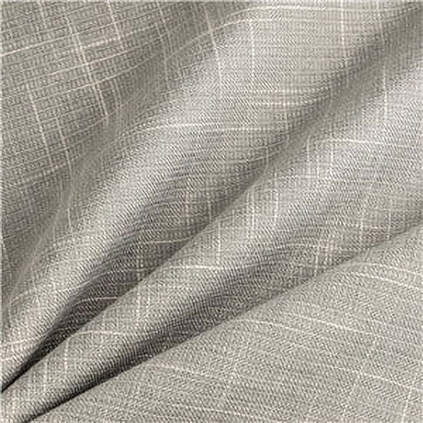 Phantoscope 18" x 18" Farmhouse, Rustic, Traditional Light Gray Striped Polyester Blend Throw Pillow , ( 2 Count)