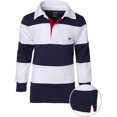 thumbnail image 2 of Sportoli Polo Rugby à Manches Longues Rayé en Coton pour Garçons, 2 of 3