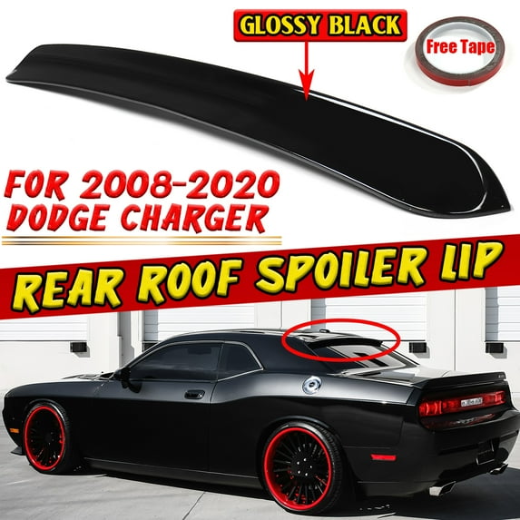 For DODGE Charger 2008-2020 Carbon Fiber Look Rear Roof Spoiler Lip New