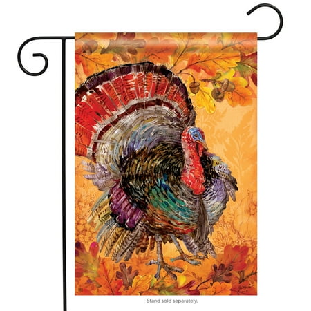 Fall Decorative Banner - Proud Turkey Thanksgiving Garden Flag Decorative Fall Holiday Banner 12.5