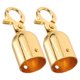 thumbnail image 1 of unbranded 2Ud Gancho Para Cuerda Con Tope De Aluminio Dorado Para Uso Interior Con Duradero, 1 of 8
