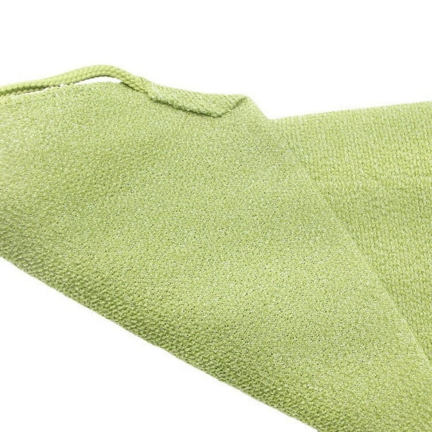 Fiudx Toalla de Ducha Exfoliante, Diseño de Doble Cara, Tejido Suave y Transpirable, Eliminación Eficaz de Células Muertas, Revitalización de La Piel, Suave Estimulación Circulatoria, Unisex, Tamaño