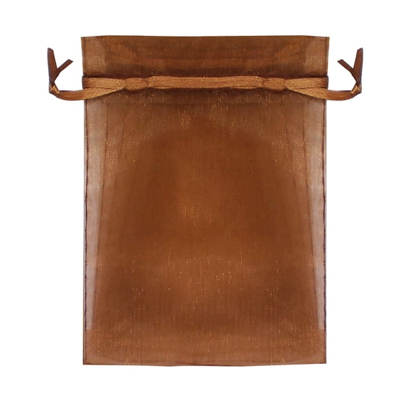 30 Pcs Organza Bags,2.75X3.54 Inch Mesh Organza Gift Bags,Small Wedding Party Gift Bags,Sheer Mesh Jewelry Bags,Drawstring Organza Candy Bags,Wedding Party Festival Candy Gift Bags,Coffee