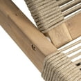 thumbnail image 6 of GDF Studio Acacia Wood Outdoor Chaise Lounges with Rope Seating and Adjustable Positions, Teak+ Beige, Set of 2, 6 of 12