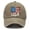 Khaki, variant on Unisex Distressed Washed USA Flag Baseball Cap, Retro Grunge Patriotic Adjustable Daily Holiday Sun Hat Khaki