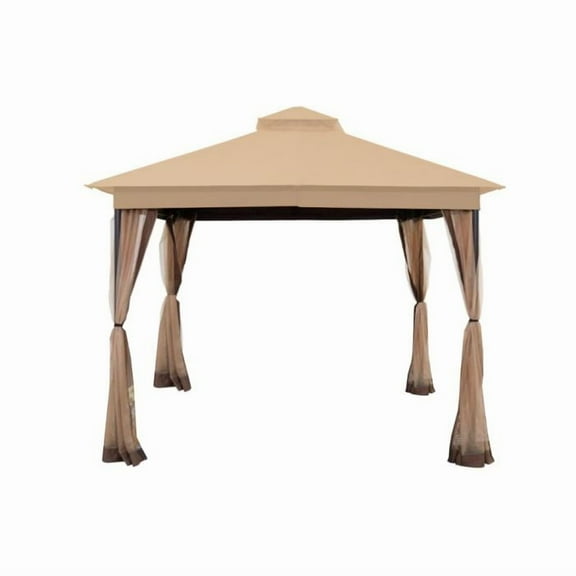 Garden Winds Custom Fit Replacement Canopy Top Cover Compatible with The StarEcho SE481010CA, PT0148A2S, AHGUS-CM-PT0148A2S 10' x 10' Gazebo - Upgraded Performance RipLock 350 Fabric