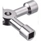 thumbnail image 3 of 2 Pieces 4 Way Multifunction Utility Key for Electric Water Gas Box Medicine Cabinet Opening Key (Silver), 3 of 4