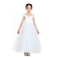 thumbnail image 5 of Ekidsbridal Girl Formal Flower Girl Dress - Spaghetti Strap Off Shoulder Satin with Bow Sash 422-A (Size: 2-12), 5 of 6
